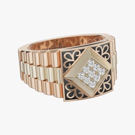 Vintage Style Men’s Diamond Ring